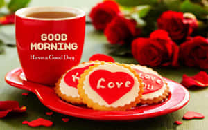 Buenos Días Amor Café y Galletas — Buenos días mi amor Fondos de pantalla
