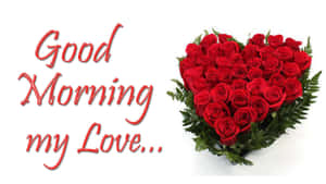 Buenos Días Mi Amor Rosas en Forma de Corazón — Buenos días mi amor Fondos de pantalla