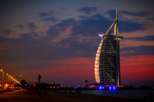 Burj Al Arab Cielo Nocturno — Cielo nocturno GIF Fondos de pantalla