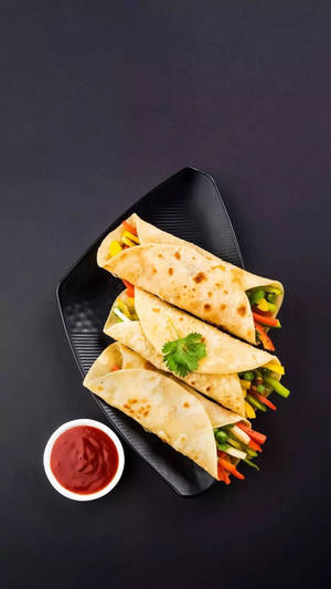 Fondo de pantalla de Burritos Veggies Coloridos — 9:16 Fondos de pantalla