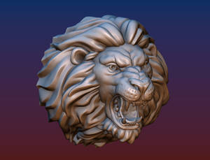 Fondo de pantalla Cabeza de León de Roca — León Fondos de pantalla