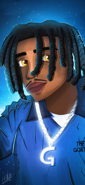 Cadena de dibujo animado de Polo G — Galaxy S26 Fondos de pantalla