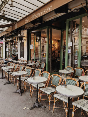 Café Le Sancerre París — Estética cool Fondos de pantalla