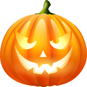 Calabaza de Halloween Brillante — Kawaii halloween Fondos de pantalla