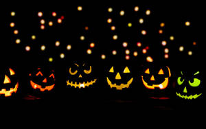 Calabazas de Halloween Brillantes y Estéticas — Estética linda de halloween Fondos de pantalla