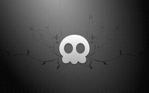 Fondo de pantalla de Calavera Fanart en Blanco y Negro