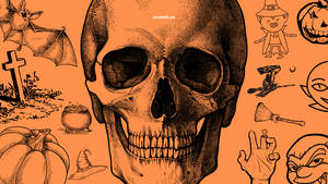 Calavera vintage de Halloween
