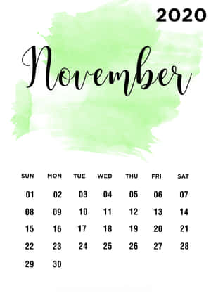 Calendario de noviembre 2020 — OnePlus Pad 2 Pro Fondos de pantalla