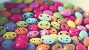 Caramelos con Emoticonos Lindo Escritorio — Lindo escritorio Fondos de pantalla