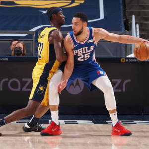 Fondo de pantalla de Caris Levert contra Ben Simmons — 1:1 Fondos de pantalla