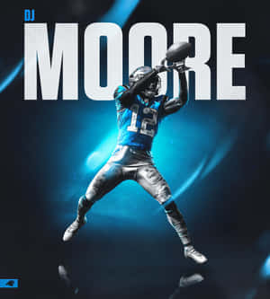 Carolina Panthers DJ Moore Azul Oscuro — Motorola Razr Fold Fondos de pantalla