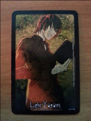 Carta coleccionable de Light Yagami de anime