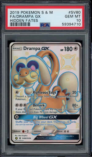 Carta de Drampa de Pokémon TCG en estuche — Pokemon Teléfono Fondos de pantalla