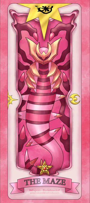 Fondo de pantalla de cartas de Giratina Rosa — Pixel 9 Fondos de pantalla