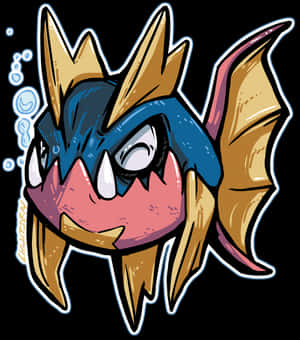 Carvanha y Burbujas — Pokemon Fondos de pantalla