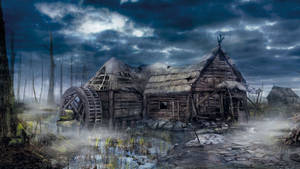 Fondo de pantalla de casa abandonada de The Witcher 3. — 2560x1440 Fondos de pantalla