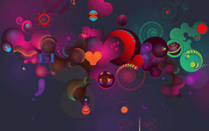 Dibujo de pintura multicolor de diferentes formas y diseños abstractos de amor. — Amor aesthetic GIF Fondos de pantalla