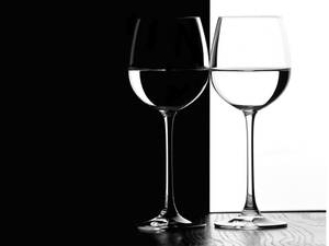 Fondo de pantalla de Estética Negra Increíble de copas de vino