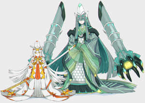 Celesteela y Kartana en forma humana — Nintendo Fondos de pantalla