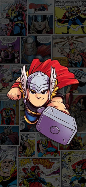 Fondo de pantalla Chibi Thor cómics — iPhone Air Fondos de pantalla