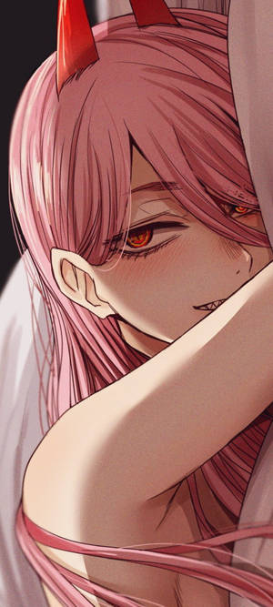 Chica Anime Baddie Rosa con Cuernos — iPhone 18 Pro Max Fondos de pantalla
