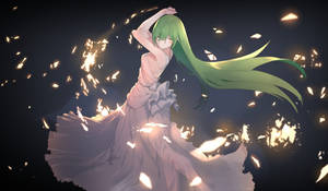 Fondo de pantalla de chica anime bailando — Baile anime Fondos de pantalla