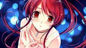 Chica Anime Kawaii de Cabello Rojo