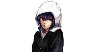 Fondo de pantalla de chica anime Touka Kirishima con sudadera — Chica anime linda Fondos de pantalla