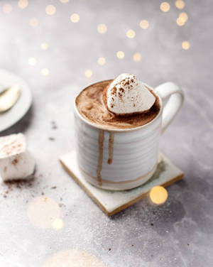 Fondo de pantalla de Chocolate Caliente con Malvaviscos Derretidos — 4:5 Fondos de pantalla