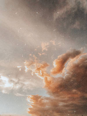 Cielo Nublado Beige Estético — Beige estético Fondos de pantalla