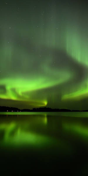 Fondo de pantalla de cielo verde sobre el océano — Cielo verde Fondos de pantalla