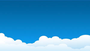 Fondo de pantalla de nubes animadas simples en el cielo