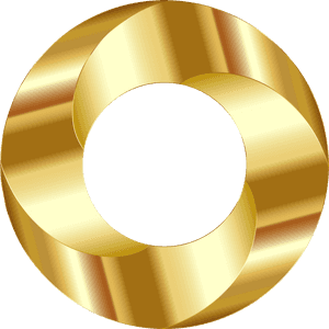 Círculo Dorado Brillante Gráfico