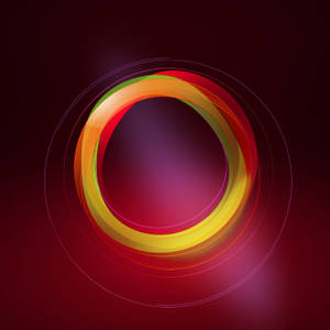 Fondo de pantalla de círculo rojo de dos tonos