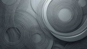 Arte abstracto moderno con círculos y líneas grises — Estética gris Fondos de pantalla