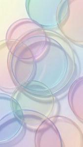 Patrón minimalista de círculos geométricos pastel, fondo de pantalla limpio y moderno para iPhone 12 Pro Max