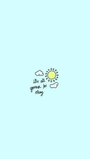 Fondo de pantalla de nubes y sol con cita linda