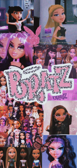 Fondo de pantalla collage de fotos de muñecas Bratz — iPhone Air Fondos de pantalla