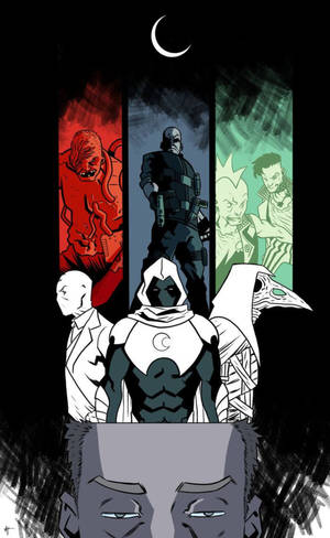 Fondo de pantalla para teléfono de Collage de Moon Knight — Galaxy Tab Fondos de pantalla