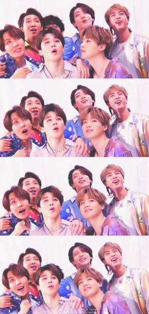 BTS Pantalla de Bloqueo Collage Secuencia — Galaxy S24 Fondos de pantalla