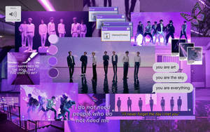 Collage estético púrpura de BTS — Púrpura oscuro aesthetic Fondos de pantalla