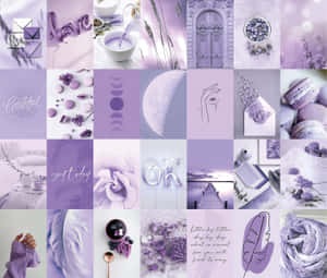 Collage Estético Púrpura