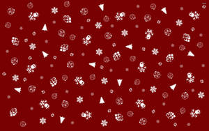 Fondo de pantalla de collage navideño blanco y rojo