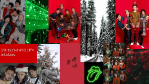 Fondo de pantalla Collage Navideño de One Direction