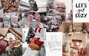 Collage Navideño para Laptop — Estética navideña acogedora Fondos de pantalla