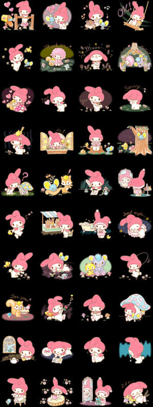 Sticker de Line de My Melody, descarga en HD PNG