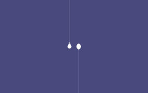 Fondo de pantalla minimalista de foco y globo