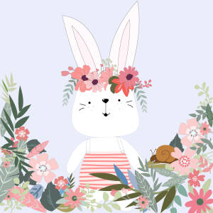 Conejito de Primavera Lindo y Animado
