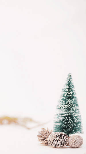 Fondo de pantalla Conos de Pino Estéticos de Navidad — 9:16 Fondos de pantalla