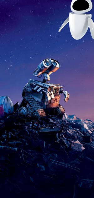 Fondo de Pantalla de Galaxy S10 Plus con Wall-E y Eve — iPhone 16 Pro Fondos de pantalla
